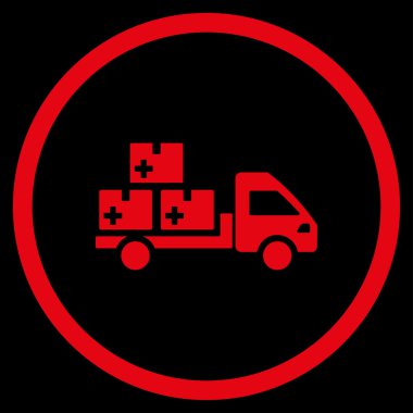 İlaç teslim çember simge