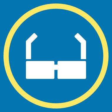 Gözlük yuvarlak simge