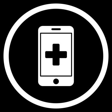 Mobil tıp çember simge