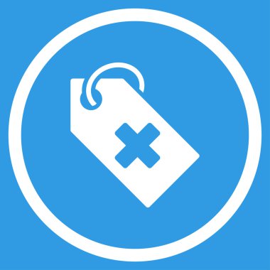 Hastane etiketi çember simge