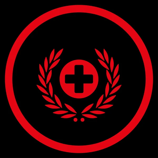 Embleme zdravotní péče v kroužku ikona — Stockový vektor