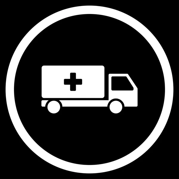 Icono circular de entrega médica — Vector de stock