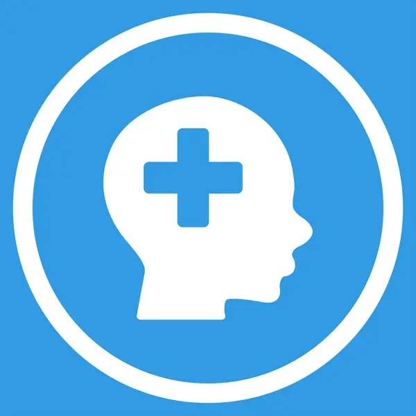 Head Medicine Circled Icon — Stock Vector
