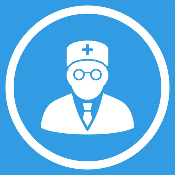 Principal médico redondeado icono — Archivo Imágenes Vectoriales