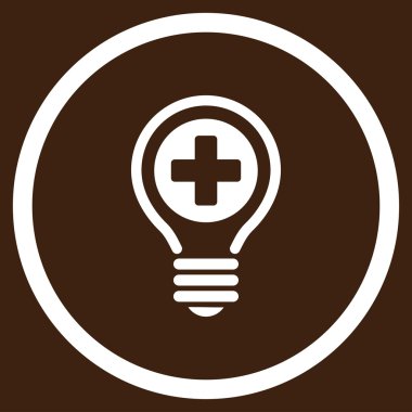 Tıbbi ampul çember simge