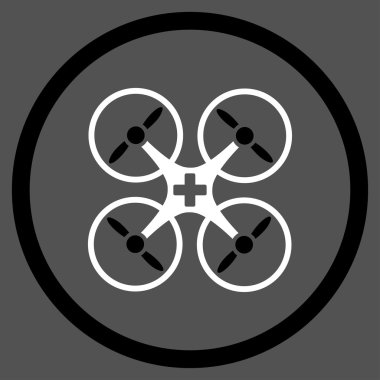 Tıbbi Airdrone çember simge