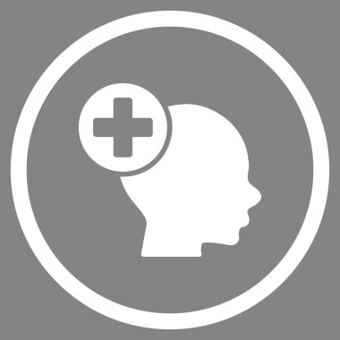 Kafa tedavi simgesini daire