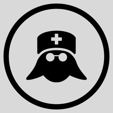 Tıbbi hemşire kafa çember simge