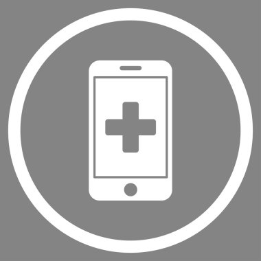 Mobil tıp çember simge