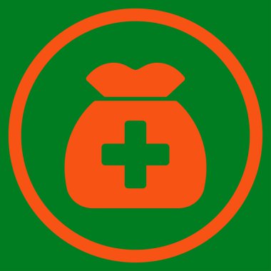 Tıbbi sermaye simgesini daire