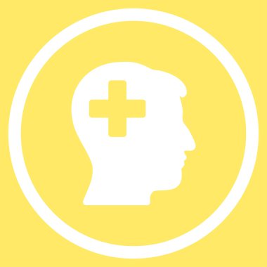 Artı adam kafa yuvarlak simge