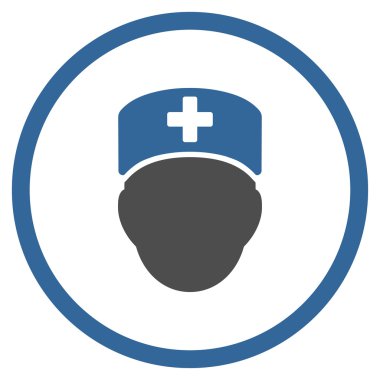 Doktor kafa çember simge