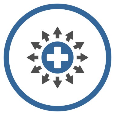 Eczane dağıtım yuvarlak simge