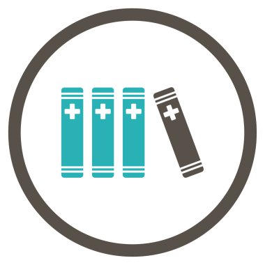 Tıbbi kitap simgesini daire