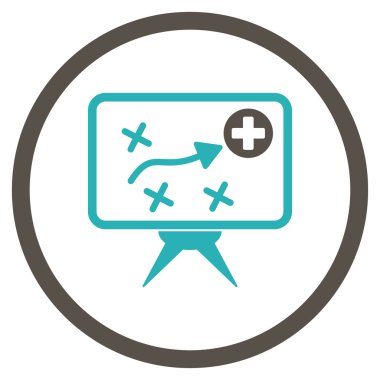 Sağlık stratejisi ekran çember simge