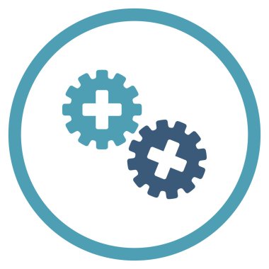 Tıbbi gereçler simgesini daire