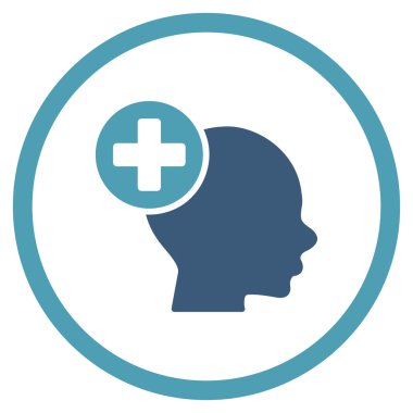 Kafa tedavi yuvarlak simge