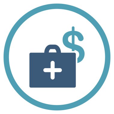 Tıbbi fon yuvarlak simge