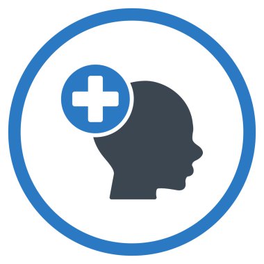 Kafa tedavi simgesini daire