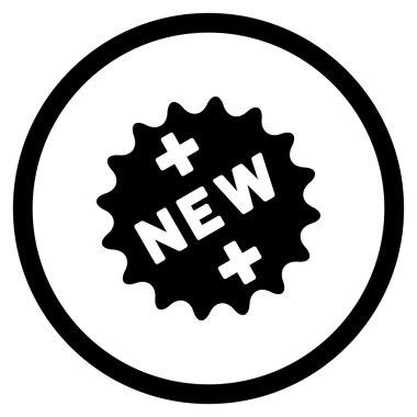 Yeni tıbbi etiket yuvarlak simge