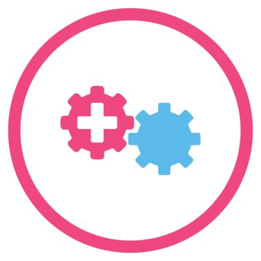 Tıbbi işlem yuvarlak simgesi