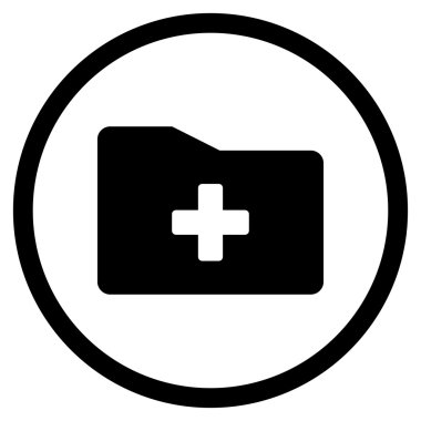 Tıbbi arşiv çember simge