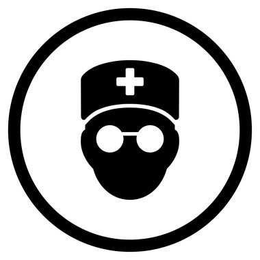 Doktor kafa çember simge