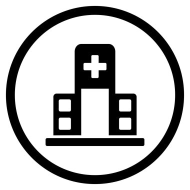 Hastane Binası çember simge