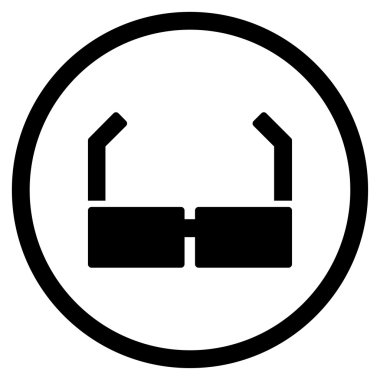 Gözlük yuvarlak simge