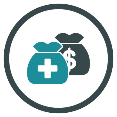 Tıp fon yuvarlak simge