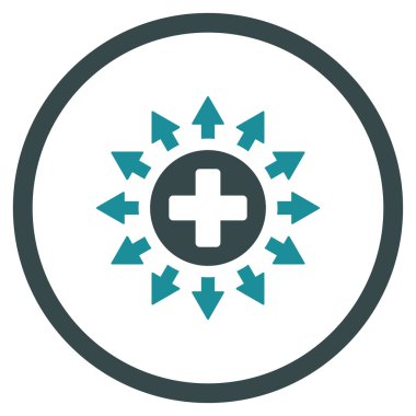 Eczane dağıtım çember simge