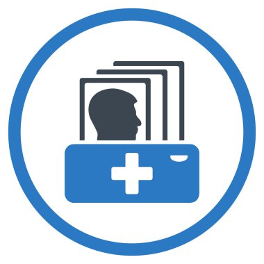 Hastalık Katalog yuvarlak simge