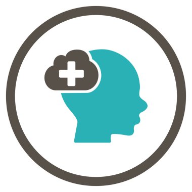 Tıbbi fikir yuvarlak simge