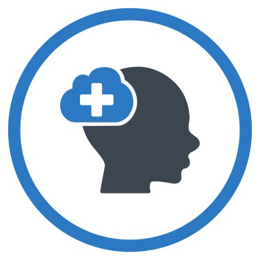 Tıbbi fikir yuvarlak simge