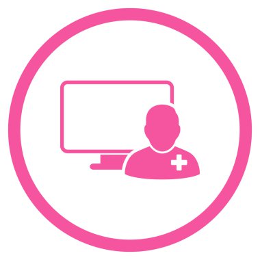 Online doktor çember simge