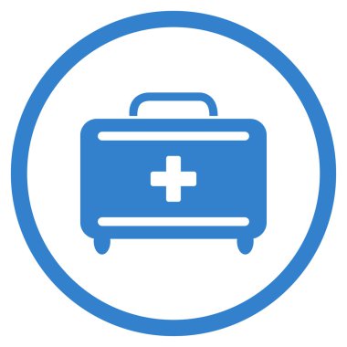 İlkyardım araç seti yuvarlak simge