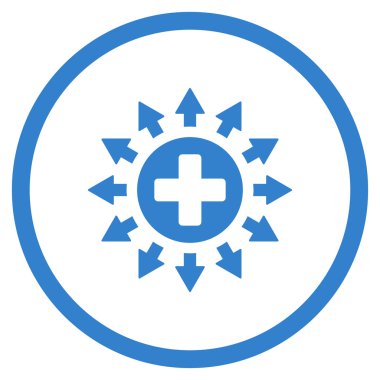 Eczane dağıtım yuvarlak simge