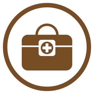 Doktor durum simgesi yuvarlak