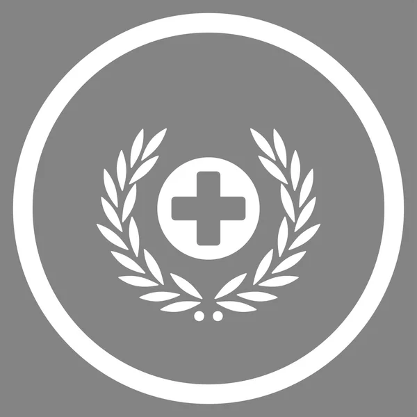 Icono circular Emblema de la salud — Vector de stock