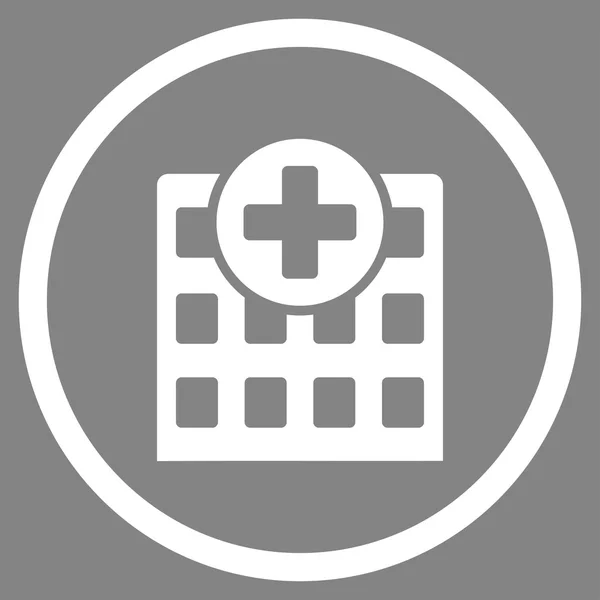 Nemocniční zaoblené ikona — Stockový vektor