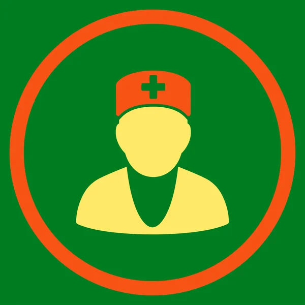 Zaokrąglone ikona medyk — Wektor stockowy