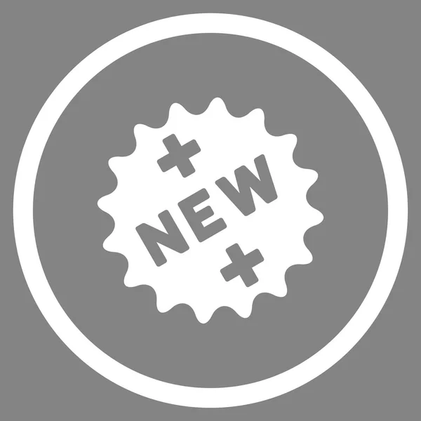 Ny medicinsk klistermärke rundade ikon — Stock vektor