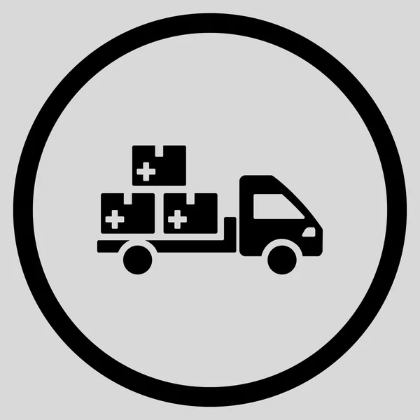 Medication Delivery Rounded Icon — Stock Vector