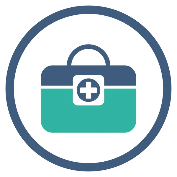 Medic Case Circled Icon — Stock Vector