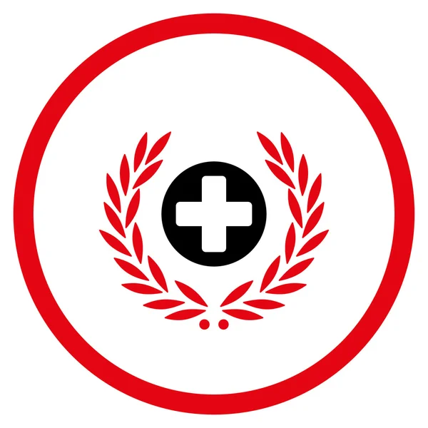 Zdravotní péče Embleme zaoblené ikona — Stockový vektor