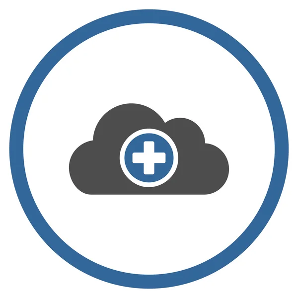 Medicine Cloud Rounded Icon — Stock Vector