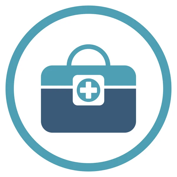 Medic Case Circled Icon — Stock Vector