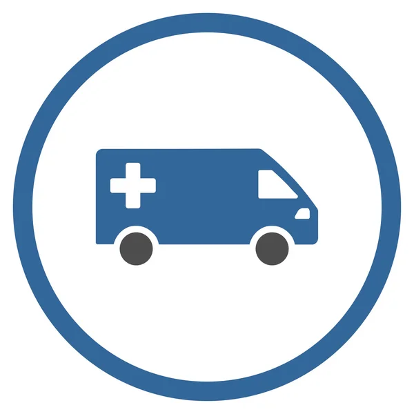 Emergency Van Circled Icon — Stock Vector