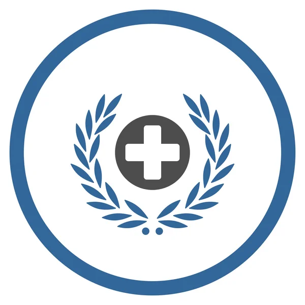 Medycyna Embleme zakreślone ikony — Wektor stockowy