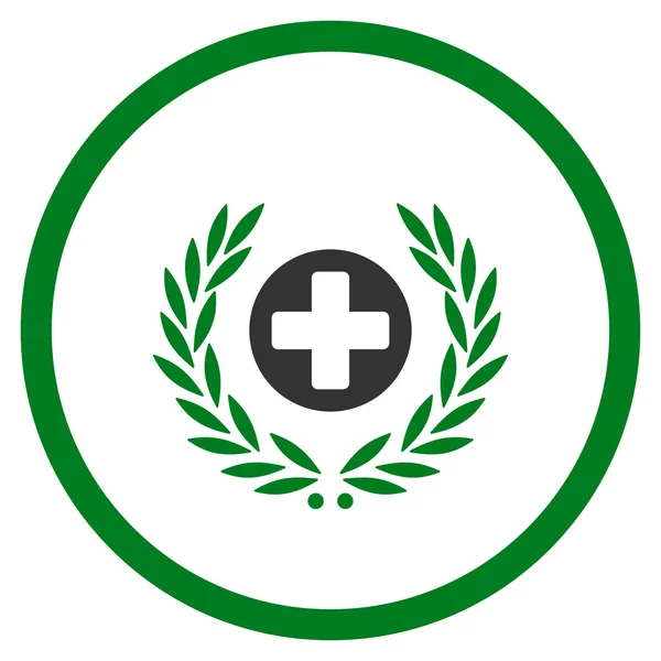 Embleme opieki zdrowotnej krążyły ikona — Wektor stockowy